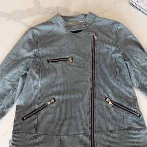 Striped Women's Cotton Jacket Large